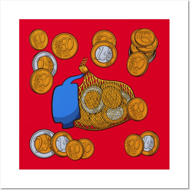 Saint Nicholas Chocolate Coins Wall Art by TheMaskedTooner